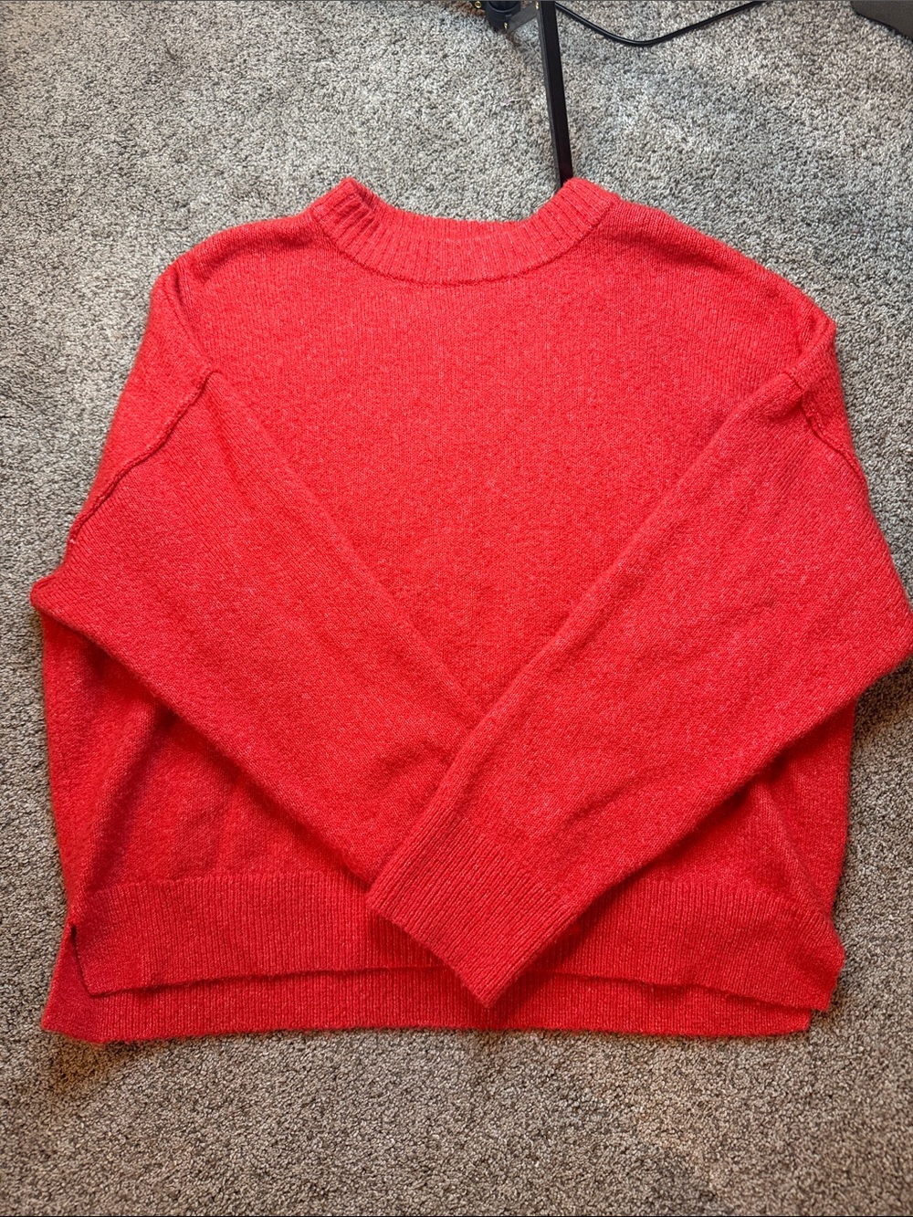 Super soft American Eagle Red Crewneck Women's Sweater